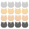 16Pcs 4 Colors 304 Stainless Steel Laser Cut Charms STAS-SC0003-38-1