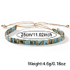 Bohemian Glass Seed Bead Slider Bracelets for Women VC8065-2-2