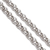3Pcs 3 Styles 304 Stainless Steel Rolo Chain Slider Bracelet Making AJEW-JB01503-5