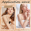 1Pc Alloy Arm Cuff Bangles AJEW-CY0001-33-4