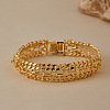 Brass Cable & Curb Chains Bracelets WG196E4-02-1