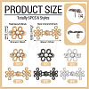 6Pcs 6 Styles Chinese Knot Alloy Adjustable Jean Button Pins FIND-TA0010-51-3