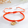 Brass & Imitation Pearl Charm Bracelets PJ9657-15-1
