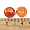 Natural Red Agate Donut/Pi Disc Charms X-G-G142-02P-3