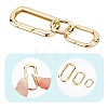 6Pcs 3 Style Brass Spring Gate Rings DIY-SC0019-62-5