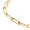 304 Stainless Steel Paperclip Chain Bracelets BJEW-JB05514-3