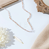 1Pc Glass Rondelle Beaded Necklaces NJEW-LP0007-23K-3