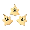 Halloween Ion Plating(IP) 304 Stainless Steel Charms STAS-D066-02G-2