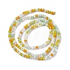 Electroplate Glass Beads Strands EGLA-S192-001A-B12-4