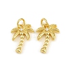 Brass Micro Pave Clear Cubic Zirconia Charms KK-CBA6A75-38G-1