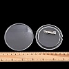 Blank Flat Round Acrylic Button Pin Badge with Iron Pins FIND-L029-01P-03-3
