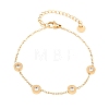 304 Stainless Steel Pave Rhinestone Link Bracelets SA-D001-04B-G-3