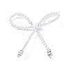 Alloy & Glass Bowknot Chandelier Component Links PALLOY-D359-02B-1