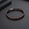 Leather Cord Bracelets for Men WG751FF-01-1