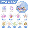  180Pcs 9 Colors Baking Painted Crackle Glass Beads DGLA-TA0001-06-11