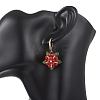 Valentine's Day Flower Natural Malaysian Jade & Glass Seed Beaded Leverback Earrings EJEW-MZ00700-02-3