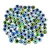Printed Transparent Glass Cabochons GL-CBAA22A-16-3