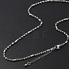 Brass Singapore Chains Necklaces for Women NJEW-D302-38P-3