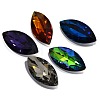 Faceted Horse Eye Glass Pointed Back Rhinestone Cabochons RGLA-A011-13x27mm-SM-3