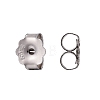 Anti-Tarnish Rhodium Plated 925 Sterling Silver Ear Nuts STER-K167-039P-1