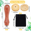1Pc Golden Tone Brass Stamp Head DIY-CP0007-82E-2