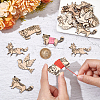  1Set Jungle Animal Wooden Thread Winding Boards DIY-NB0010-12-3