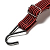 Latex Adjustable Flat Strap with Anti-Rust Iron Hooks AJEW-M042-01B-2