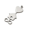 201 Stainless Steel Pendants STAS-B136-16P-2