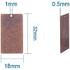 Metal Tags KK-PH0035-05R-2