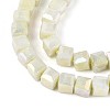 Anti-Tarnish Electroplate Glass Beads Strands GLAA-T025-4mm-10D-3