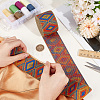 2.5Yards Rhombus Vintage Jacquard Polyester Ribbon OCOR-CY0004-48B-3