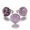 Adjustable Natural Amethyst Finger Rings RJEW-L090-A11-1