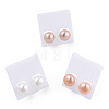 Natural Pearl Stud Earrings PEAR-N020-09B-2