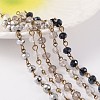 Handmade Glass Beaded Chains for Necklaces Bracelets Making AJEW-JB00172-1