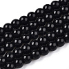 Opaque Solid Color Glass Beads Strands X-GLAA-T032-P8mm-01-1