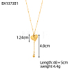 304 Stainless Steel Lariat Necklaces STAS-OY018-26G-2