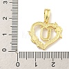 Heart Brass Pendants KK-I714-04G-U-3