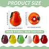 36Pcs 6 Colors Handmade Lampwork Beads LAMP-ME0001-28-2