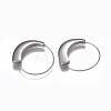 Tarnish Resistant 304 Stainless Steel Hoop Earrings X-EJEW-O089-26P-1