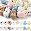 16Pcs 8 Styles Animal Theme UV Plating Acrylic Beads OACR-YW0004-42-1