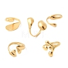 5Pcs 304 Stainless Steel Open Cuff Rings for Women RJEW-K313-03G-4