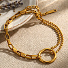 304 Stainless Steel Link Bracelets WG64898-01-4