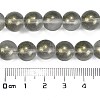 Frosted Transparent Glass Bead Strands GLAA-P065-10mm-12-3