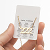 201 Stainless Steel Angel Number Pendant Necklaces for Women FS-WG21275-03-1