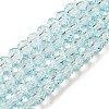 Transparent Baking Paint Glass Beads X1-DGLA-A034-T6mm-D06-1