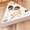 Brass Stud Earring Findings KK-TA0007-78-20