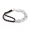 Fashion Braided Bracelets BJEW-JB00848-09-1