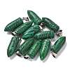 Synthetic Malachite Pointed Pendants G-B127-18P-04-1