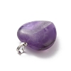 Natural Amethyst Pendants G-B042-02P-05-4