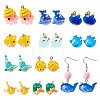 20Pcs 10 Styles Ocean Theme Resin Pendants FIND-TA0002-37-1